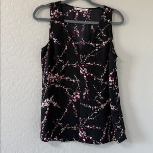 Daniel Rainn Black Floral Tank Top